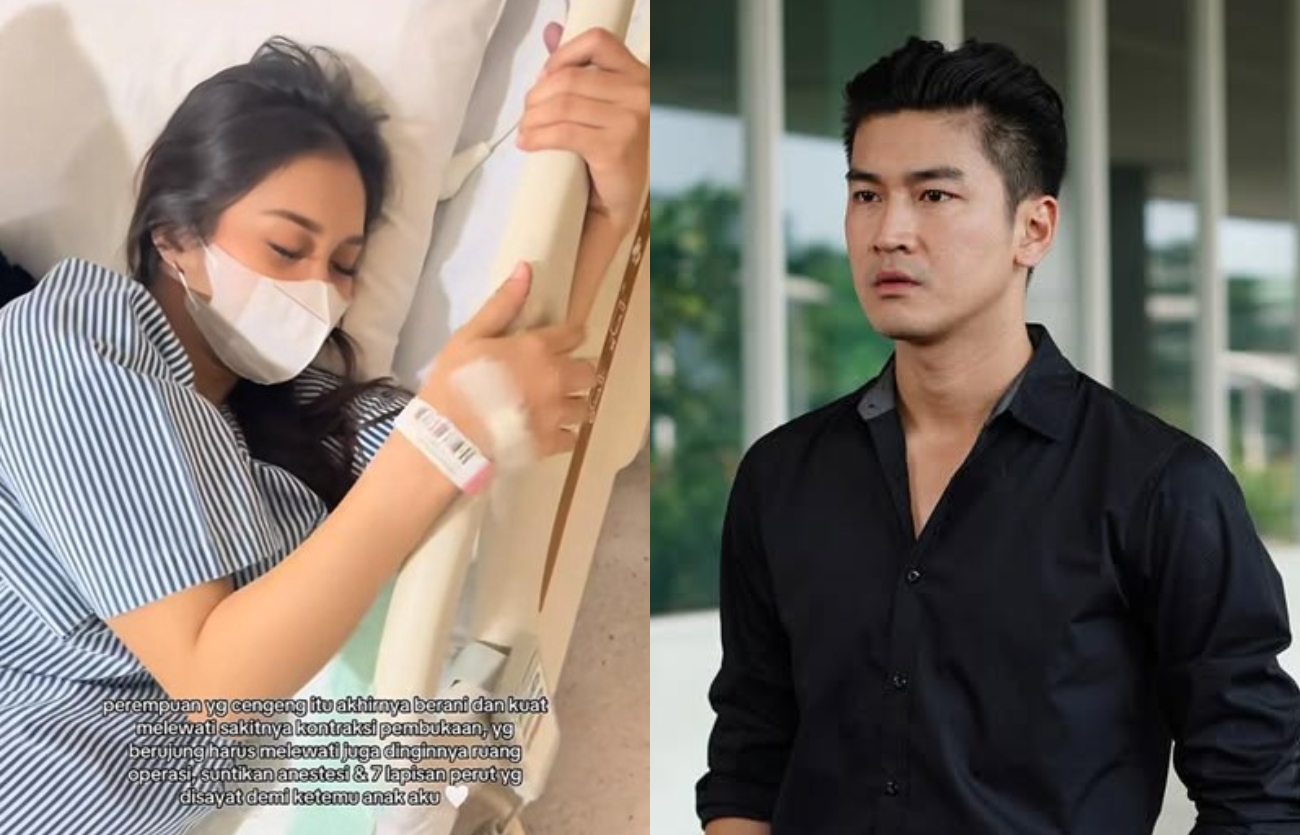 Friceilda Prillea atau Icel melahirkan - Anrez Adelio.