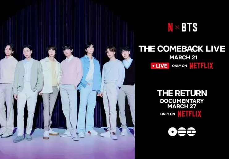 Comeback BTS akan tayang di Netflix.