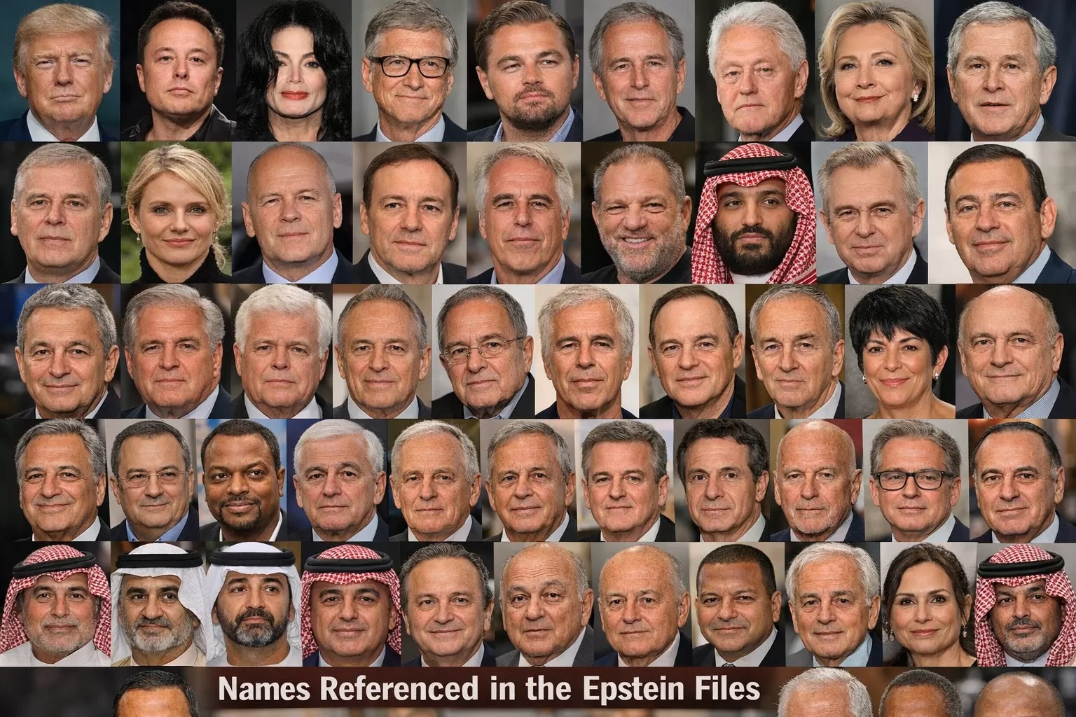 Daftar tokoh global yang namanya muncul dalam dokumen Jeffrey Epstein, dari mantan Pangeran Inggris Andrew hingga tokoh-tokoh politik, hiburan, dan bisnis internasional.
