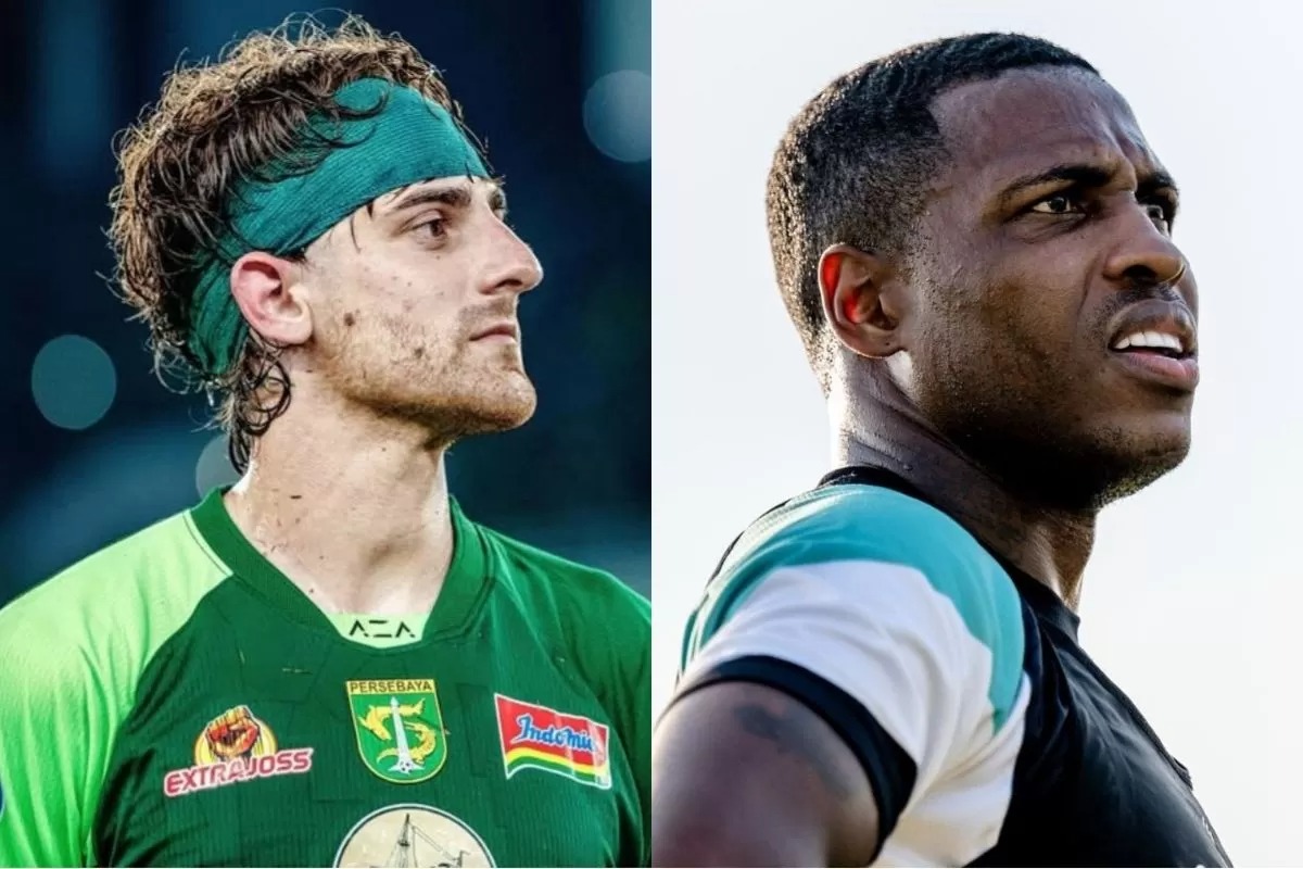 Dejan Tumbas (kiri) dan Diego Mauricio siap punya klub baru usai hengkang dari Persebaya Surabaya.