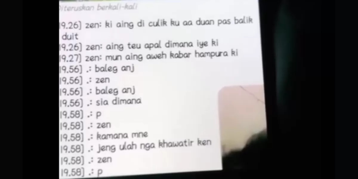 Isi chat palsu yang dibuat pelaku demi kelabui kasus anak SMP tewas di Kampung Gajah, Garut.