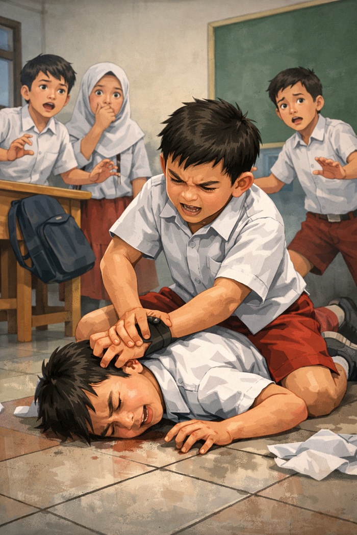 ILUSTRASI Penganiayaan temean kelas