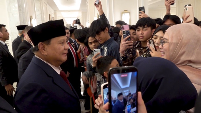 Presiden Prabowo Subianto tiba di Amman, Yordania, Selasa (24/2) malam waktu setempat.