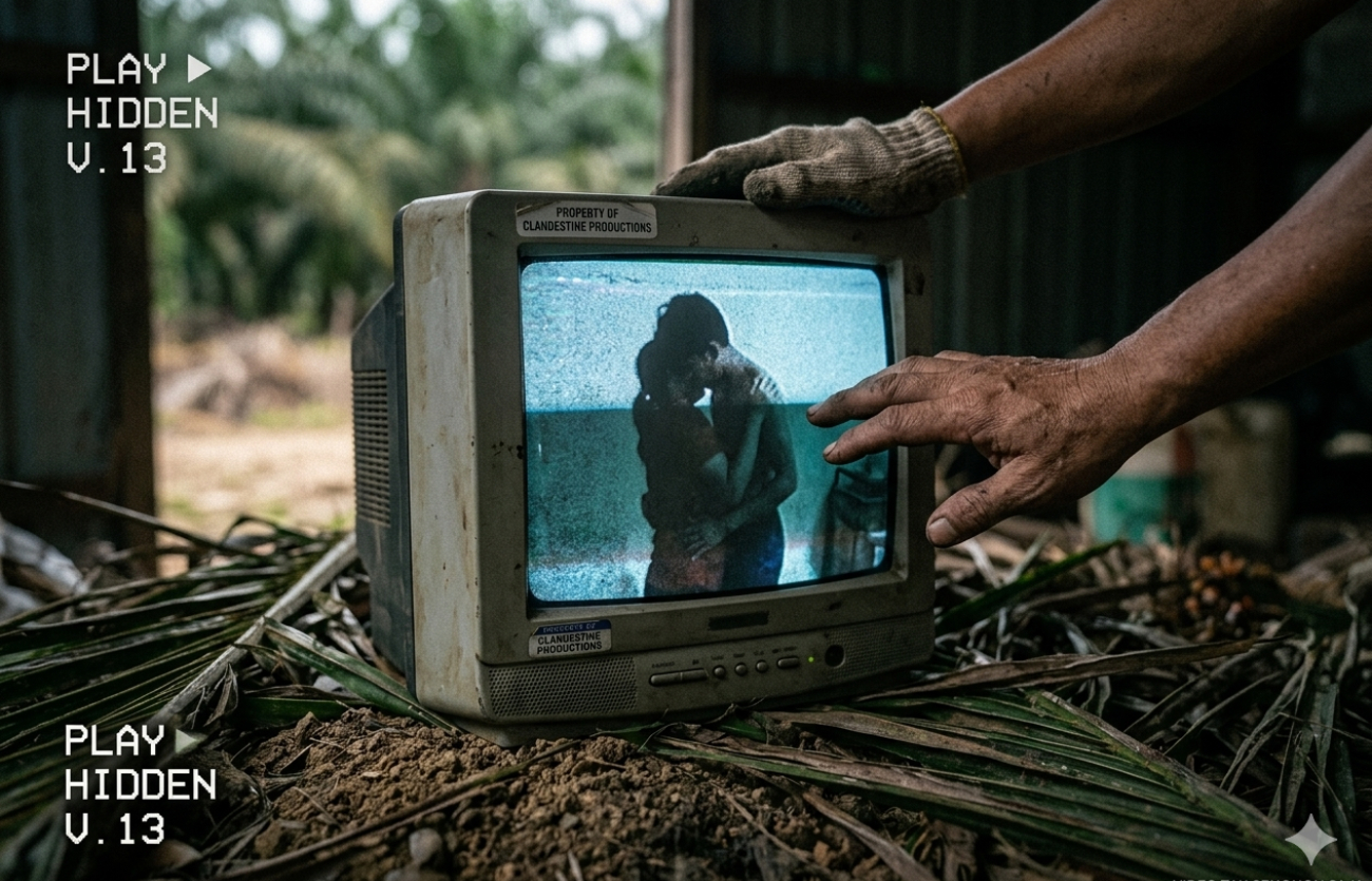 Ilustrasi video tak senonoh ibu tiri vs anak tiri di kebun sawit.