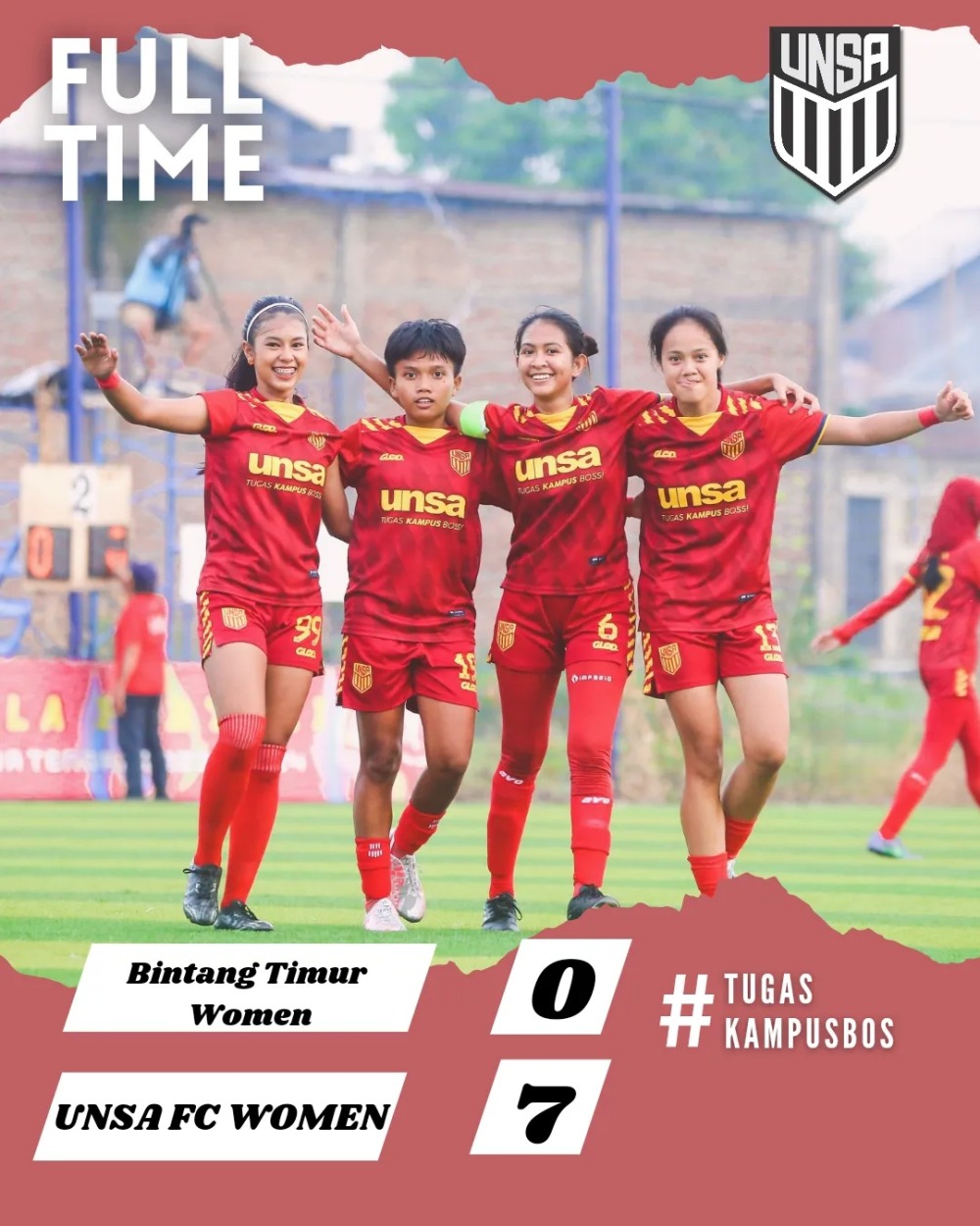 Para pemain UNSA Women saat terjun di ajang Piala Pertiwi. Tim ini dua musim berturut-turut ikut babak nasional.