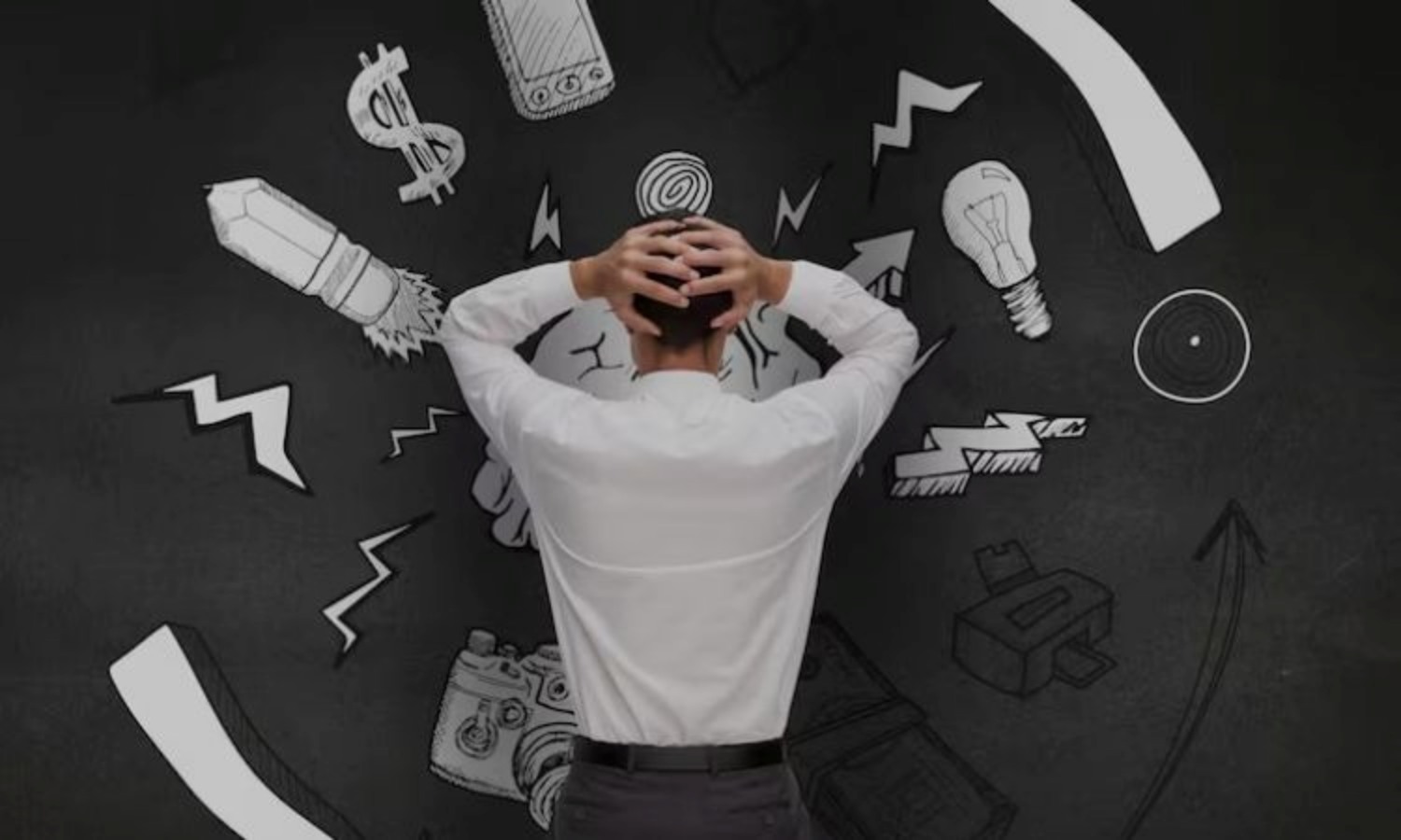 Ilustrasi seseroang yang overthinking.