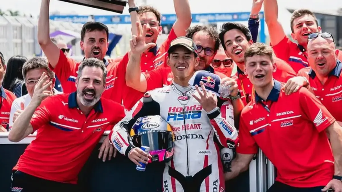 Veda Ega Pratama berhasil raih podium di kelas Moto3 (Instagram @veda_54)