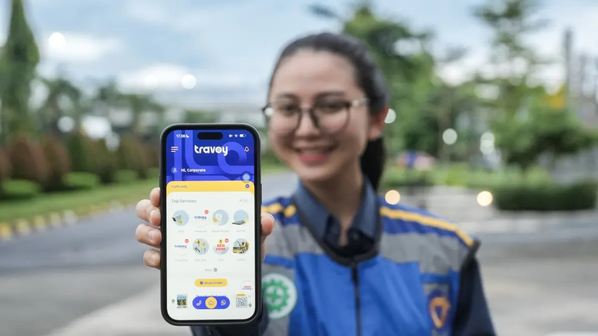Aplikasi Travoy Pay mudahkan para pengendara ketika berada di jalan. (Jasamarga)