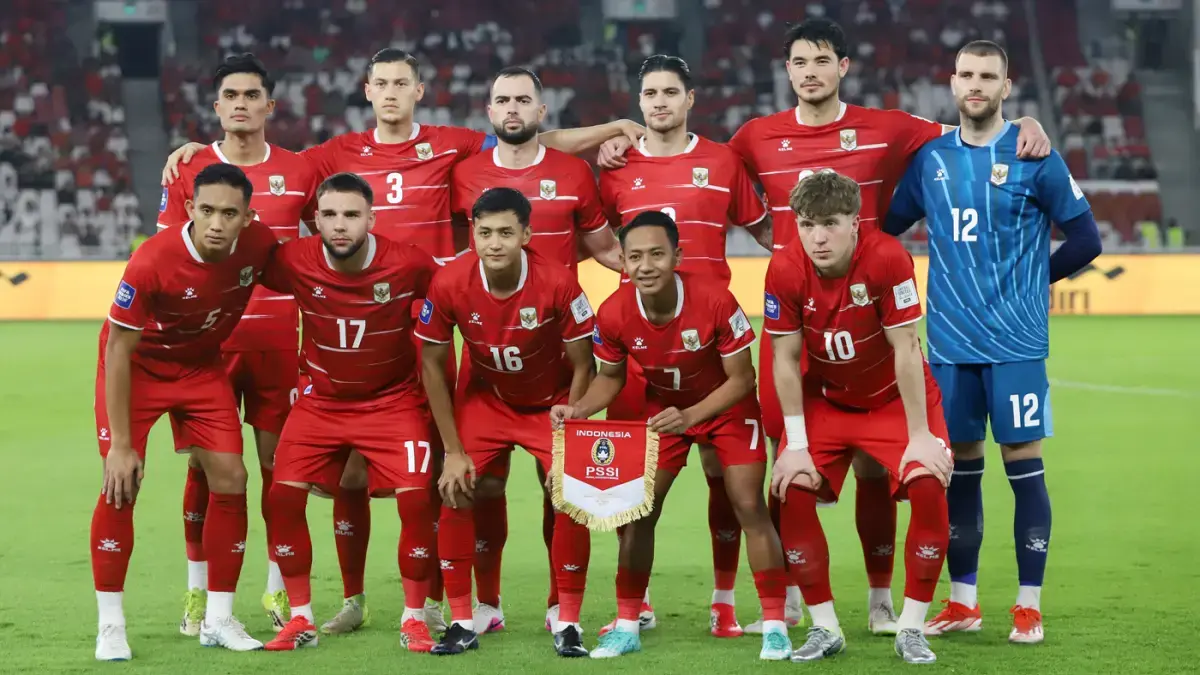 Timnas Indonesia saat melawan Saint Kitts and Nevis dalam di FIFA Series 2026, Stadion Utama Gelora Bung Karno, Jumat (27/3/2026). (Dery Ridwansah/JawaPos.com)   