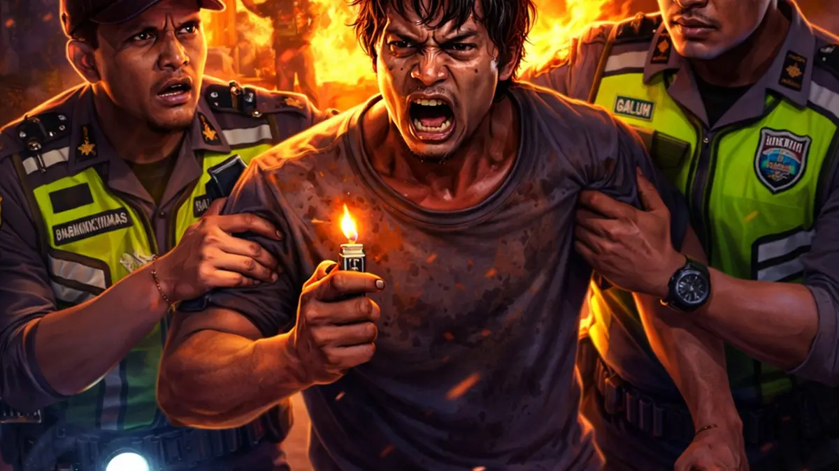 Seorang ODGJ mengamuk di Kerten, Solo dan nyaris membakar rumahnya sendiri. (ILUSTRASI)