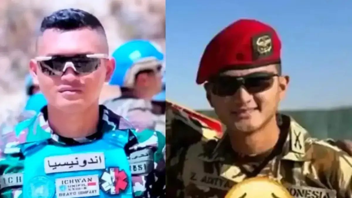 Sertu Muhammad Nur Ichwan (kiri) dan Kapten Inf Zulmi Aditya Iskandar.