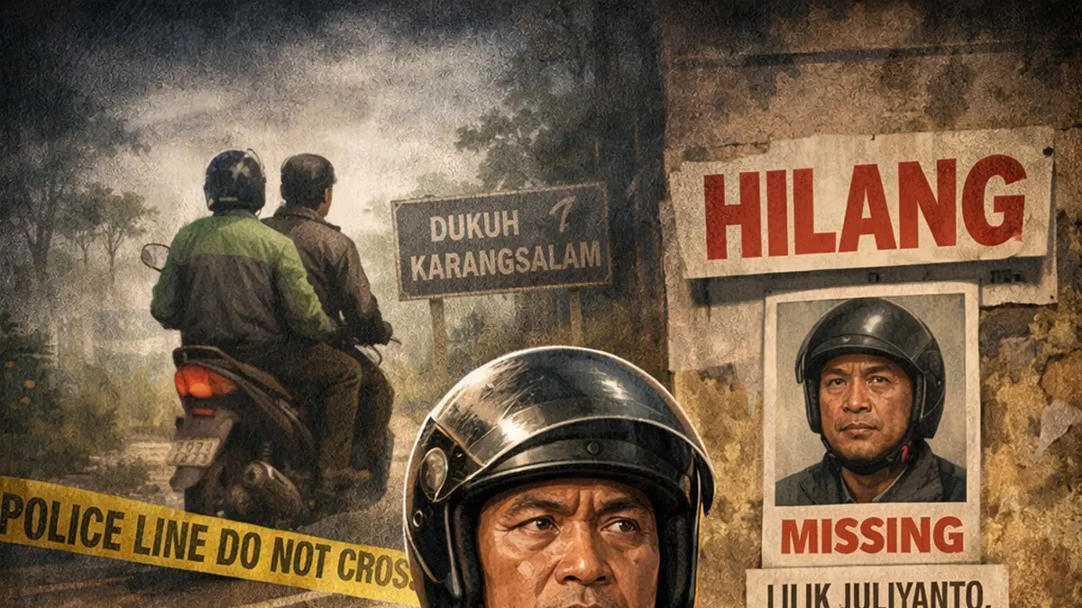 Tukang ojek di Boyolali hilang usai antar penumpang misterius ke Sambi. (ILUSTRASI)