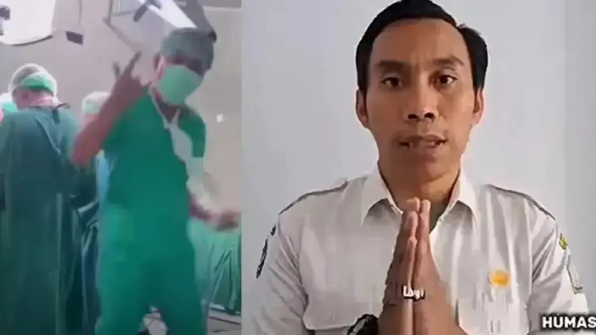 Permintaan maaf nakes yang viral joget-joget di ruang operasi RSUD Datu Beru, Kabupaten Aceh Tengah. (Foto : Humas RSUD Datu Beru)