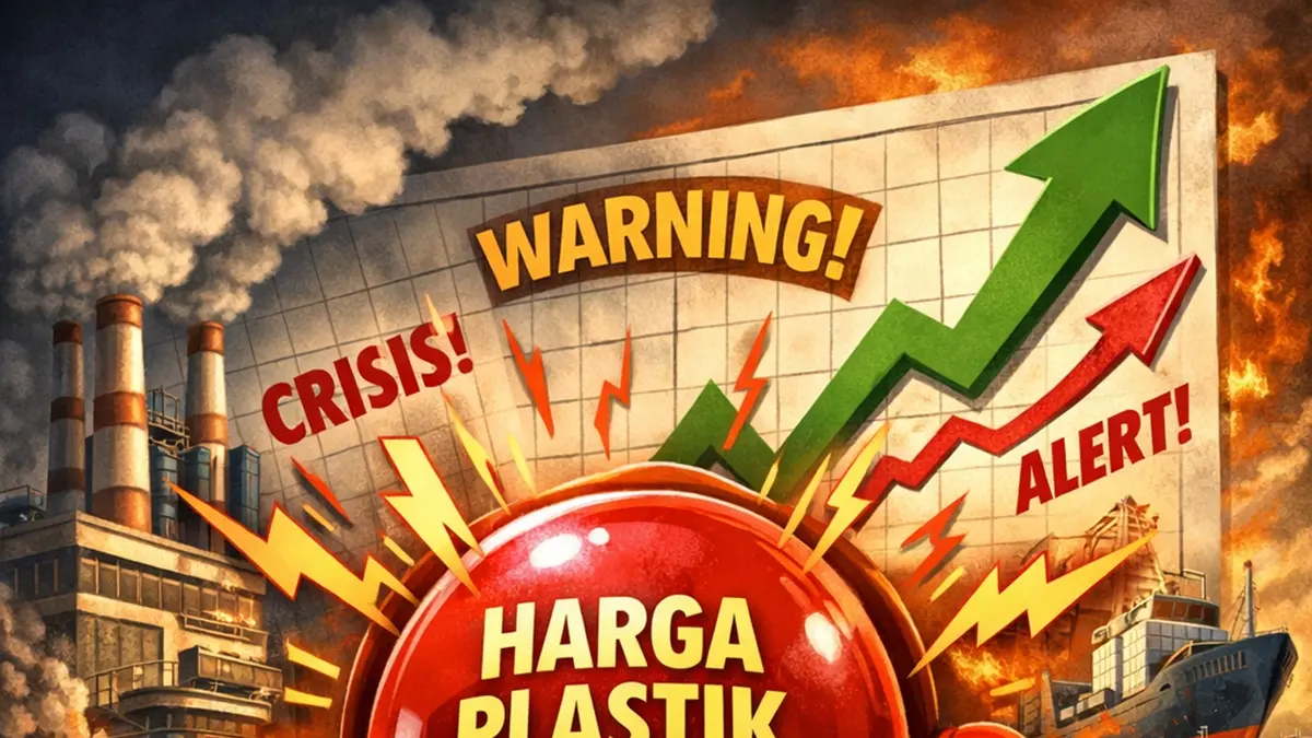 Harga plastik makin naik akibat gangguan rantai pasok global. (ILUSTRASI) 