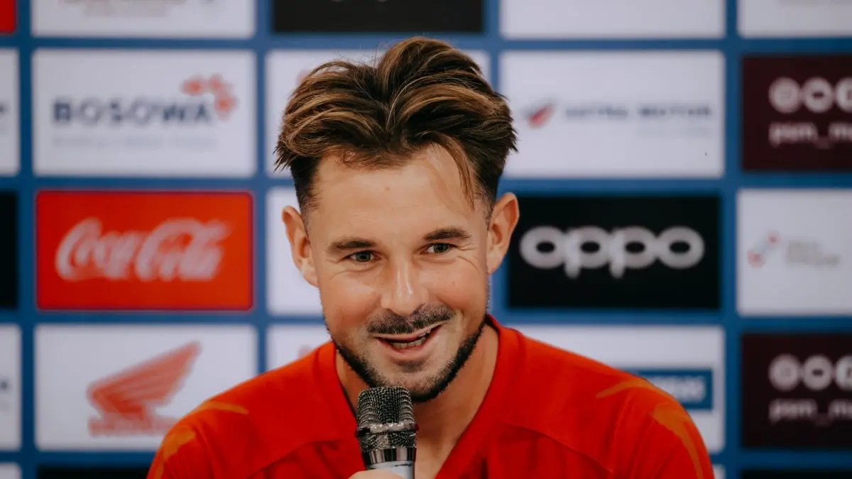 Pemain Bali United Thijmen Goppel optimistis raih tiga poin saat menghadapi PSBS Biak. (Bali United)