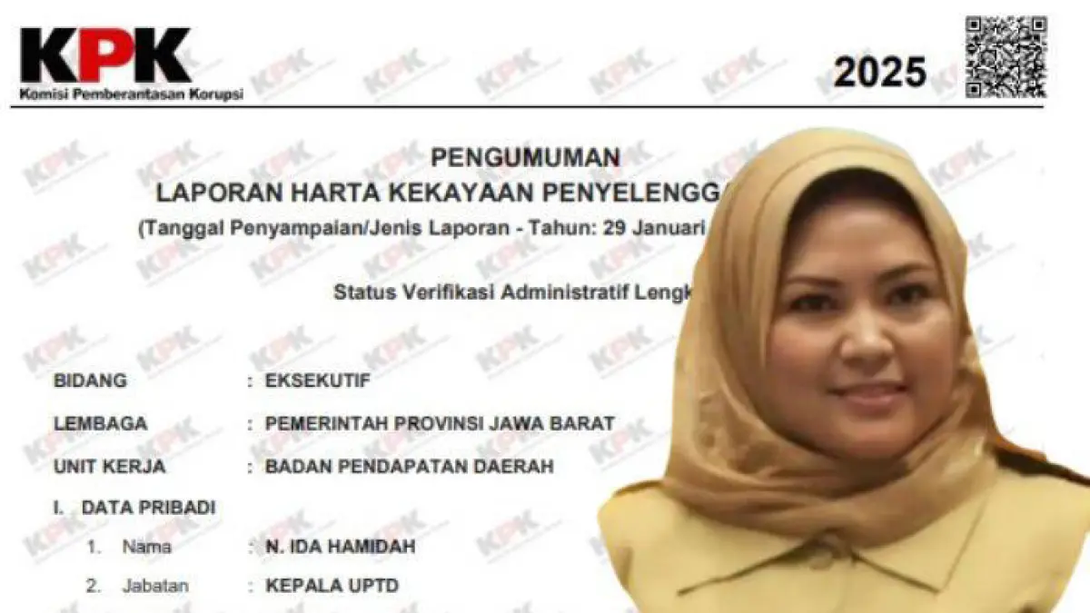  Ida Hamidah yang dicopot Gubernur Dedi Mulyadi, Rabu (8/4/2026)
