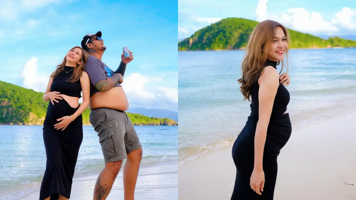 Lindi Fitriyana istri baru Virgoun pamerkan baby bump nya yang kini sudah besar. (Instagram @lindifitriyana)