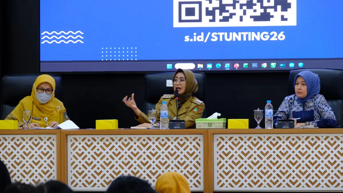 Pemkot Surakarta menggelar rapat koordinasi percepatan penanganan stunting pada Senin (7/4).