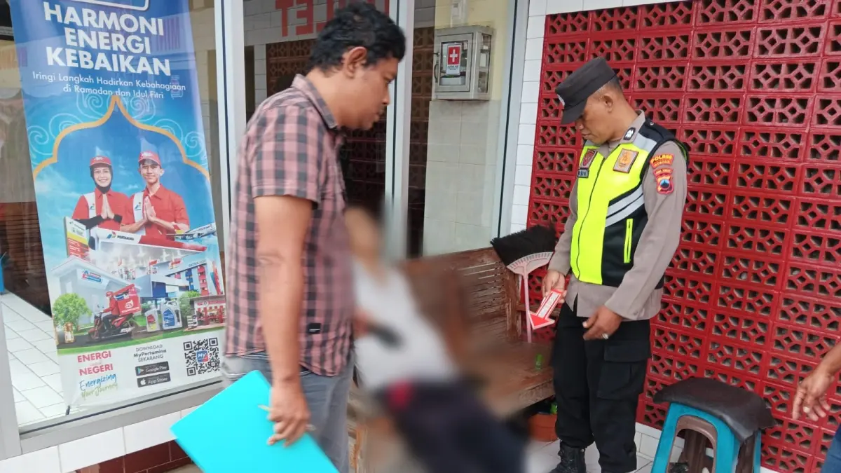 Seorang pria asal Jakarta meninggal dunia di area SPBU Jatisrono Wonogiri. (ISTIMEWA)