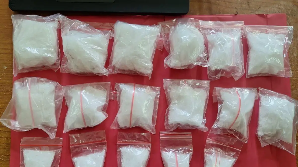 Polres  Sukoharjo berhasil mengungkap peredaran sabu seberat 910,06 gram dan 576 butir pil inex siap edar. (Dok. Polres Sukoharjo)
