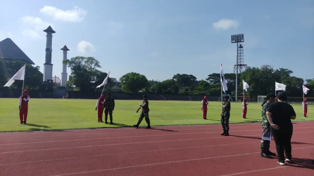 BWERSIAP : Gladi bersih POPDA 2026 digelar di Stadion Sriwedari Solo, Selasa (21/4)