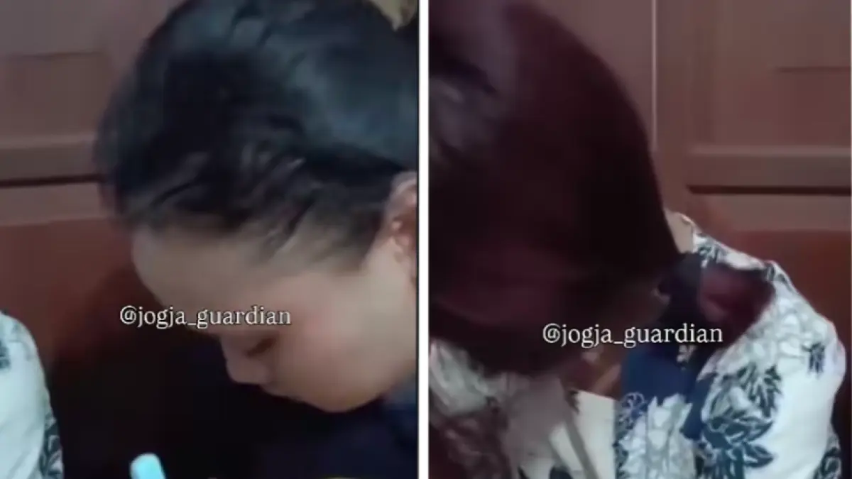 Tampang terduga pengasuh di daycare Little Aresha. [Instagram/jogja_guardian]