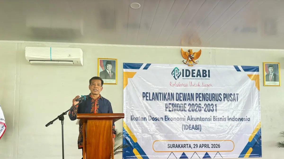 Budiono, remi dilantik sebagai Sekjen IDEABI 2026-2031. (Dok. ITB AAS)