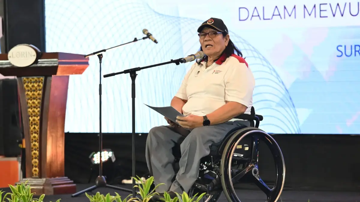 Ketua Umum NPC Indonesia, Senny Marbun, dalam rakernas di Lorin Hotel Solo Senin (27/4) (IST)