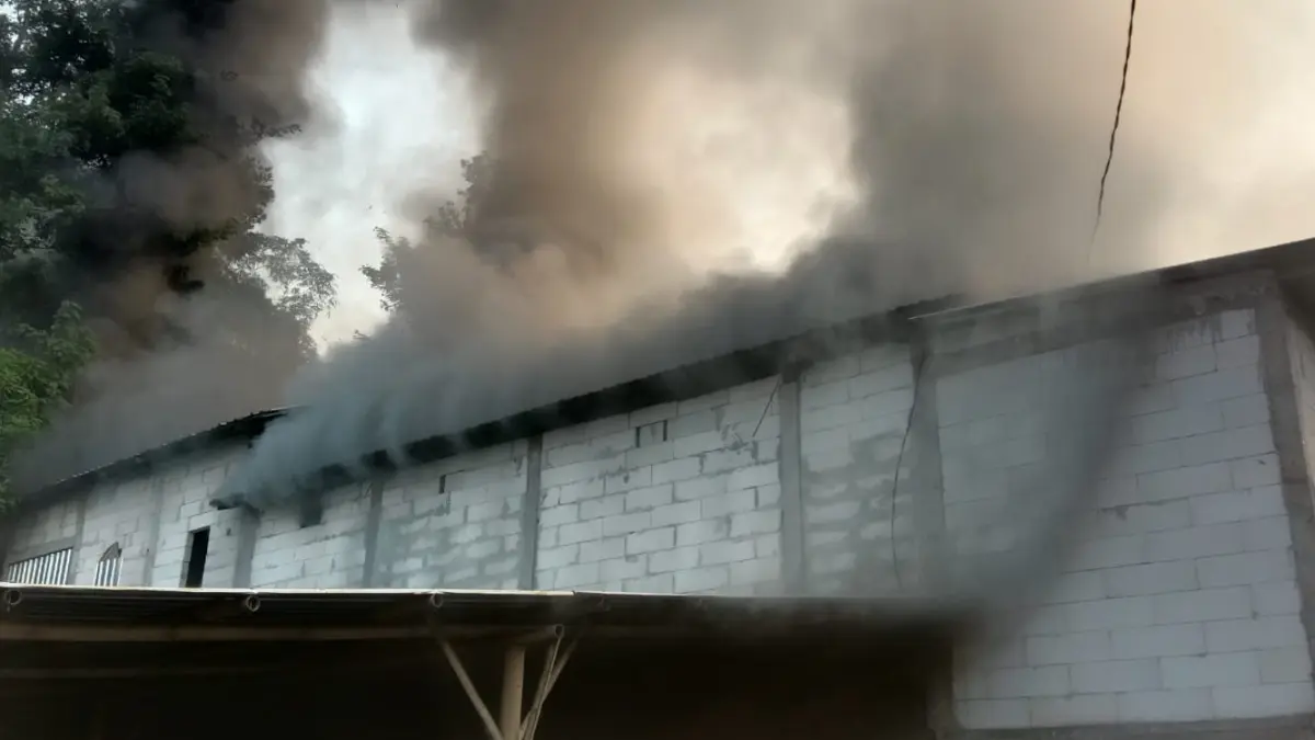 Kebakaran melanda rumah produksi sangkar burung di Mojolaban, Sukoharjo Selasa (5/5). (ist) 