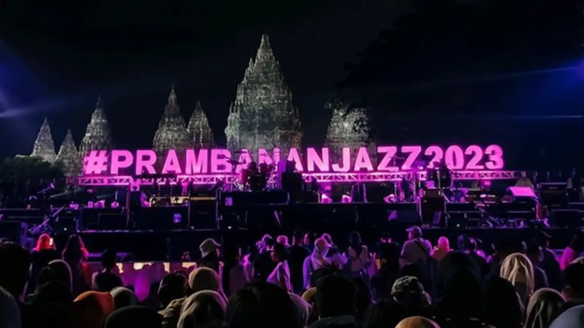 Potret Prambanan Jazz festival 2023 (Pinterest.id/Erindevina)