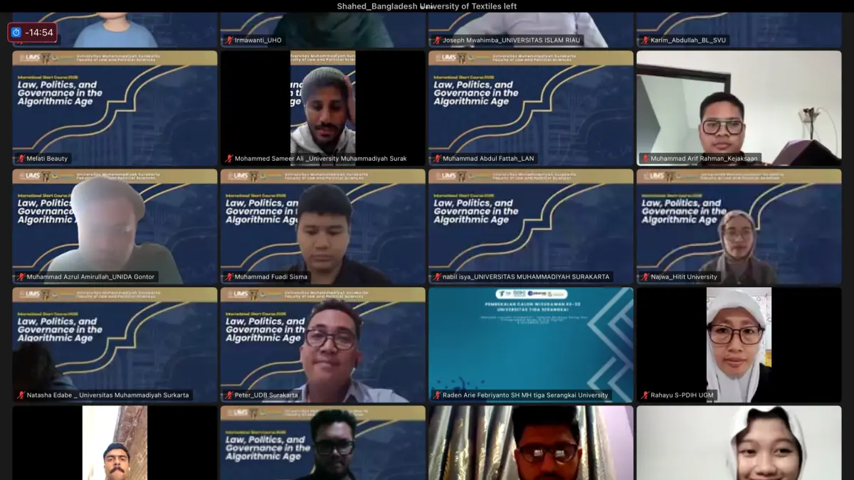 Peserta International Short Course 2026. (Dok. UMS)