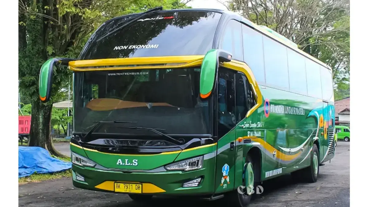 Salah satu armada bus PO ALS. (Instagram @pt.antarlintassumateraofficial)