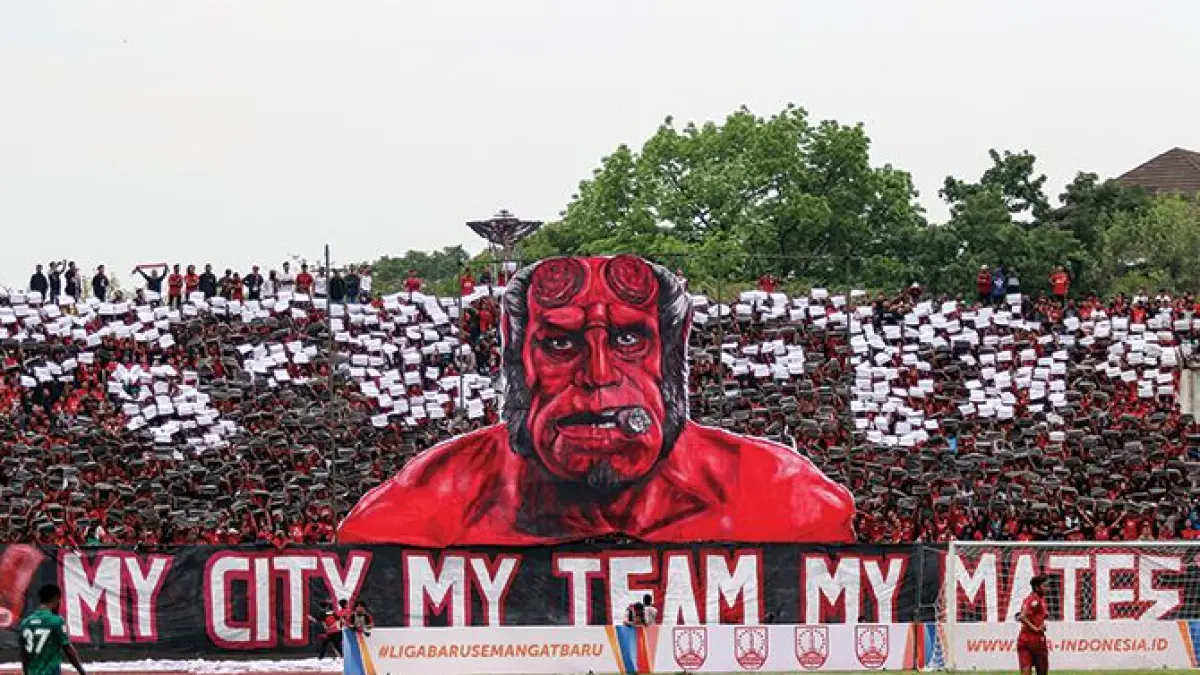 Persis Solo kembali boleh bermain dengan penonton saat melawan Persebaya di Stadion Manahan. (Dok. Raso)