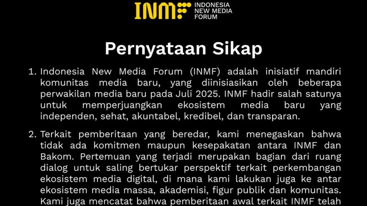Unggahan INMF. (Instagram @inmf.id)