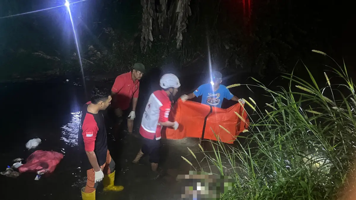 Setelah kasus Embung Sigit dan Sungai Mungkung, jasad lansia ditemukan mengapung di Sungai Bugel, Ngrampal. (IST)