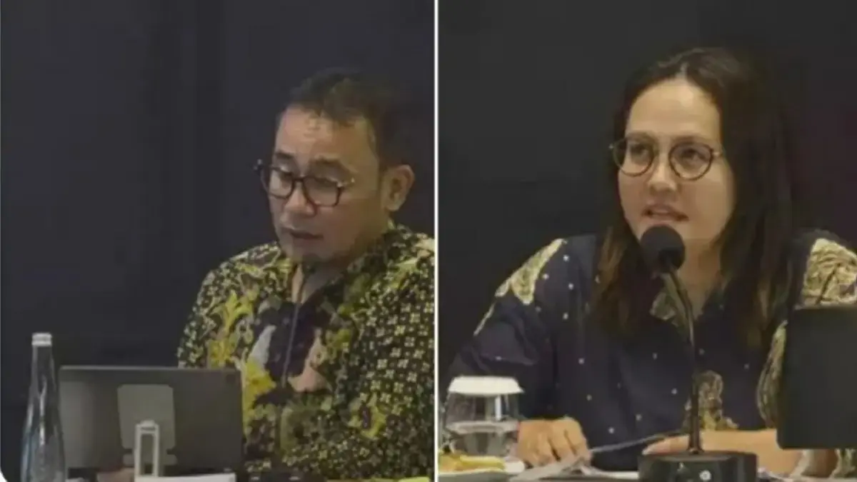 2 juri jadi sorotan di LCC 4 Pilar, cerdas cermat yang digelar MPR RI di Kalbar, salah satunya sosok Indri Wahyuni (kanan). (X)