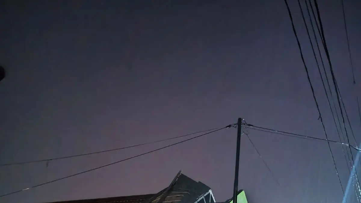 Hujan deras disertai angin kencang menerjang Desa Canden Boyolali. (IST)