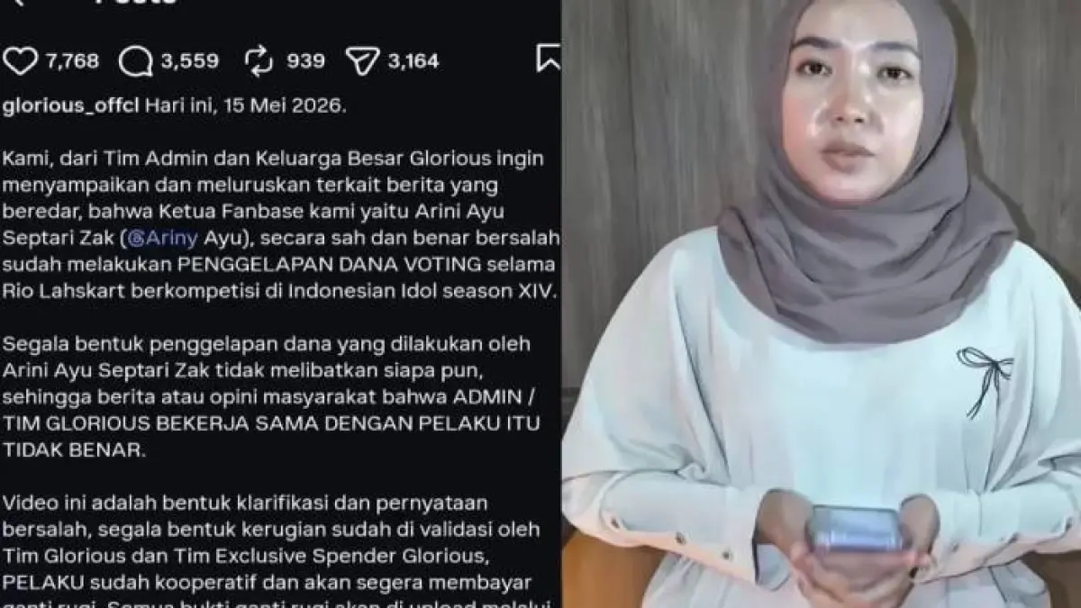 Dugaan Penggelapan Dana Voting Rio Lahskart Viral, Akun TikTok Ketua Fanbase Langsung Dikunci Netizen.