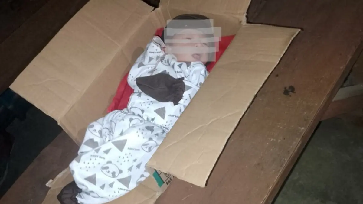 Warga Sidoharjo Sragen Temukan Bayi Perempuan dalam Kardus di Depan Warung. (IST)