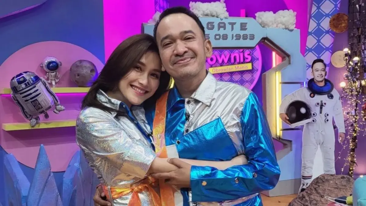 Ruben Onsu dan Ayu Ting Ting.