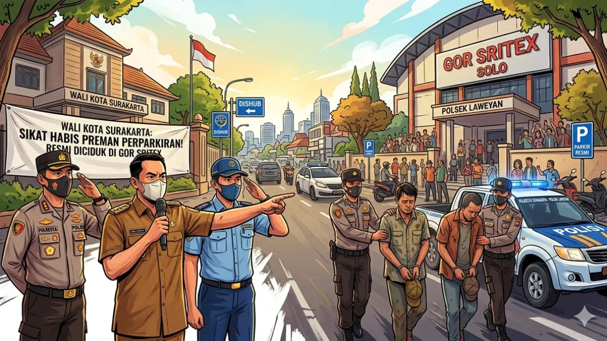 Wali Kota Surakarta Respati Ardi instruksikan kepolisian dan Dishub sikat habis preman perparkiran. (Ilustrasi)