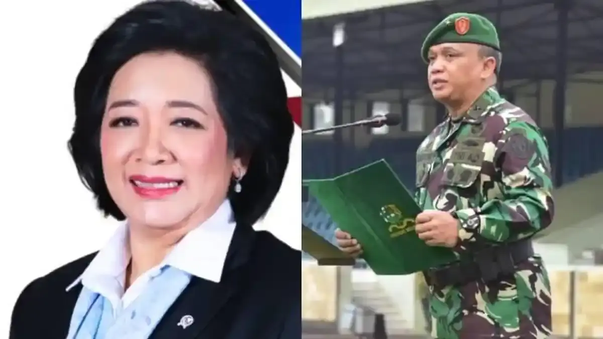 Agustina Arumsari dan Mayjen TNI Trenggono