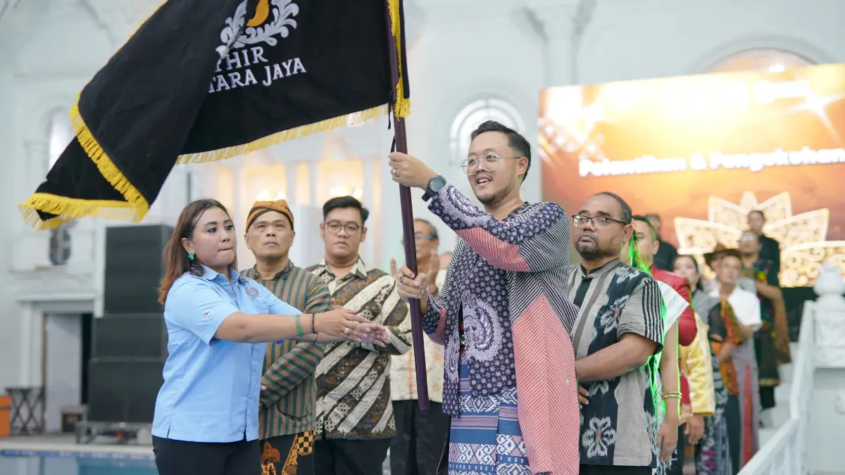  Adhityo Utomo (Gembul) dilantik sebagai Ketua Umum Sentir Nusantara DPC Surakarta di Hotel Minoa, Jumat (12/6/2026). (ISTIMEWA)
