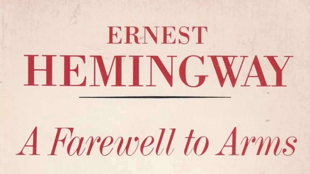 Cover buku A Farewell to Arms karya Ernest Hemingway. Source: Pinterest 