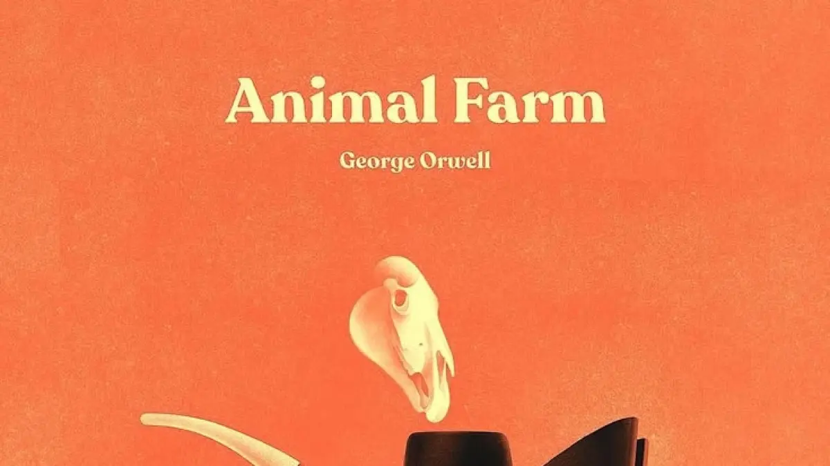 Cover novel Animal Farm karya George Orwell. Source: Pinterest. 