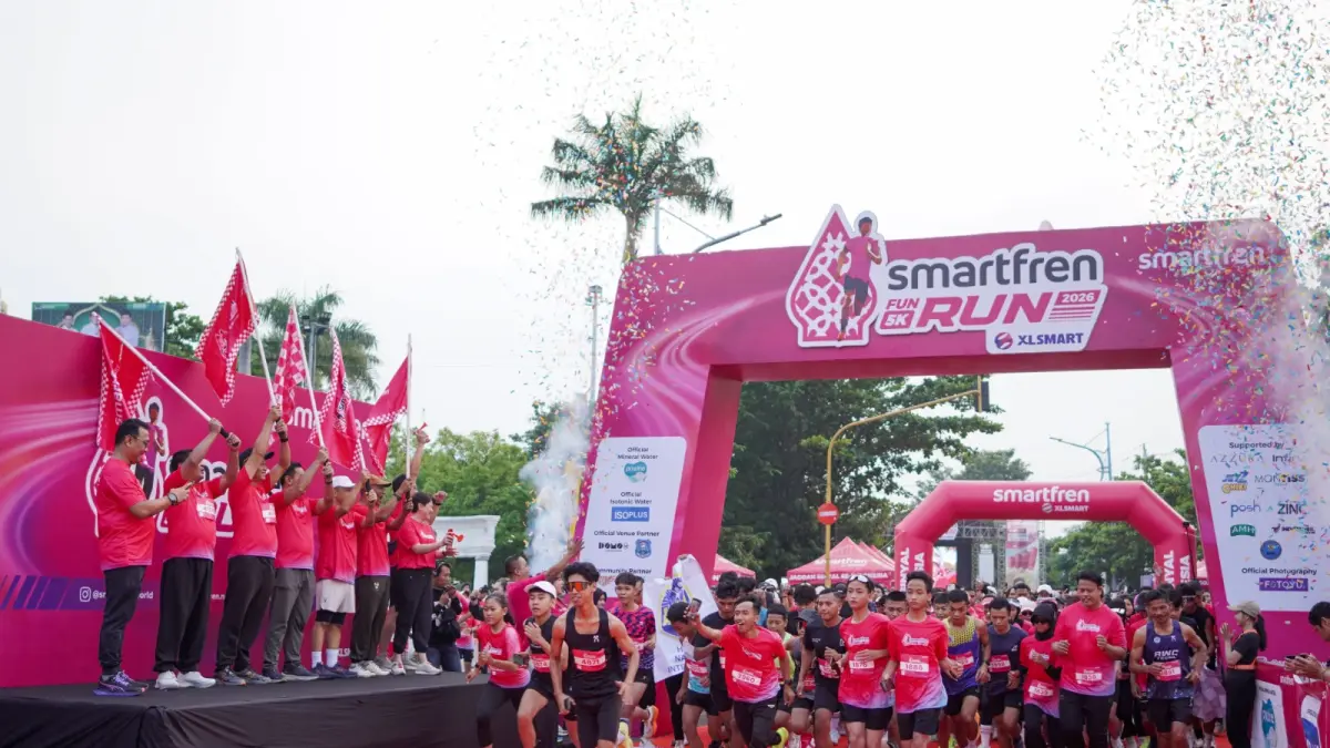 SMARTFREN Gelar Fun Run 2026. (ISTIMEWA)