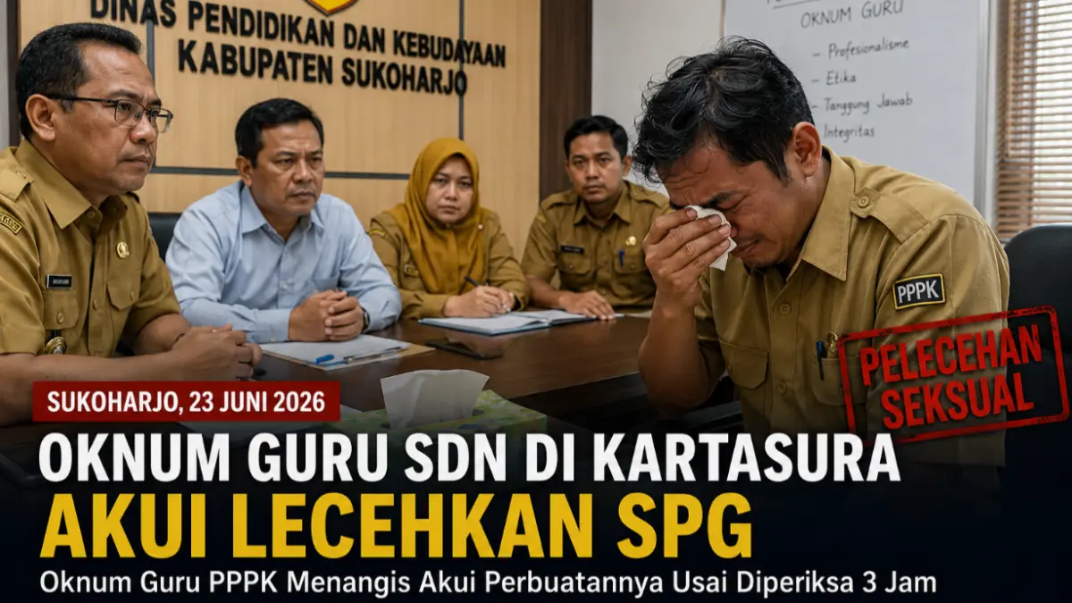 Oknum guru SD berstatus PPPK di Kartasura, Sukoharjo, resmi dinonaktifkan usai diperiksa 3 jam. (ILUSTRASI)
