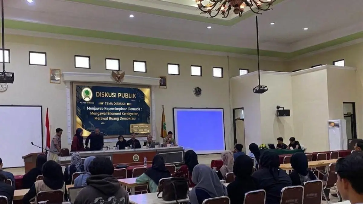 Aliansi BEM Solo menggelar diskusi publik di Univet Sukoharjo. Mahasiswa mendesak pemerintah mereformasi sistem ekspor-impor guna memangkas dominasi oligarki. (IST)
