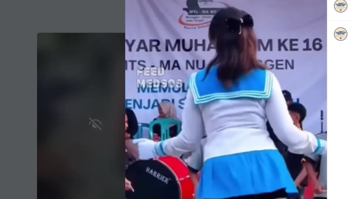Salah satu peserta drumband yang dinilai tidak etis ketika tampil di perayaan hari besar umat Islam. (dok beritasemaranghariini)
