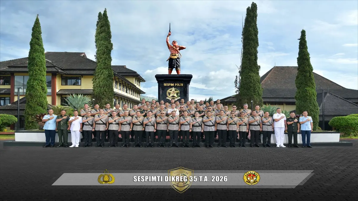Sekolah Staf dan Pimpinan Tinggi (Sespimti) Polri Dikreg ke-35 Tahun Anggaran 2026 resmi merampungkan masa penggemblengan para perwira terbaiknya. (ISTIMEWA)